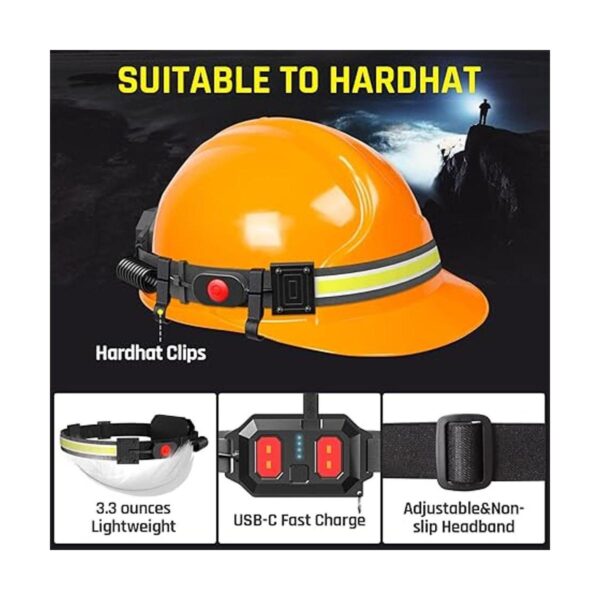 Faro LED recargable por USB 1000 lúmenes 230 de haz_4