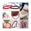 Cordón de nailon para pulseras 6 rollos de 888 pies de