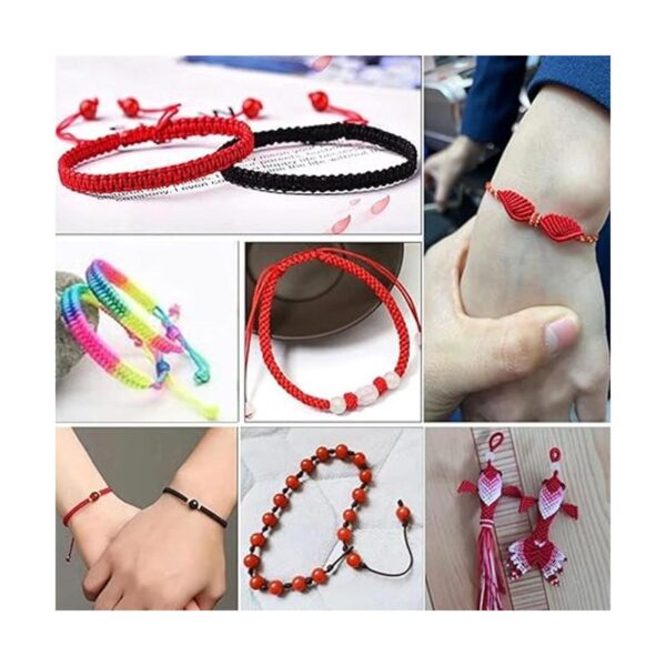 Cordón de nailon para pulseras 6 rollos de 888 pies de