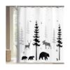 Cortina de ducha con diseño de oso de bosque cortinas de