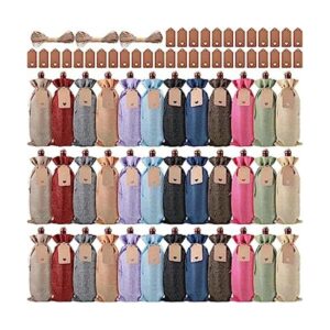 36 bolsas de vino de arpillera bolsa de regalo de vino