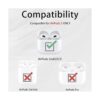 Juego de funda protectora 2 en 1 compatible con Apple