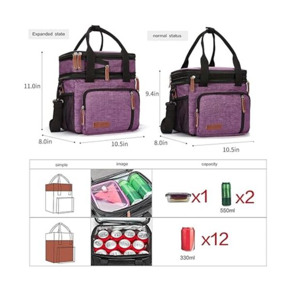 Movcompra Lonchera térmica para mujer para el trabajo_2