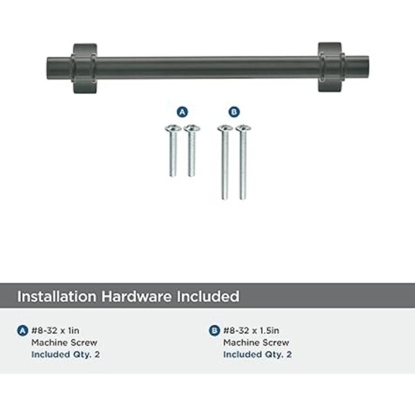Amerock Tirador de gabinete Negro mate 5116_6