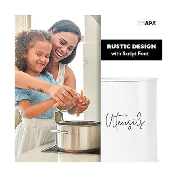 Ilyapa Utensil Crock organizador de utensilios de cocina_5
