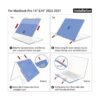 IBENZER Compatible con la nueva funda para MacBook Pro de_6