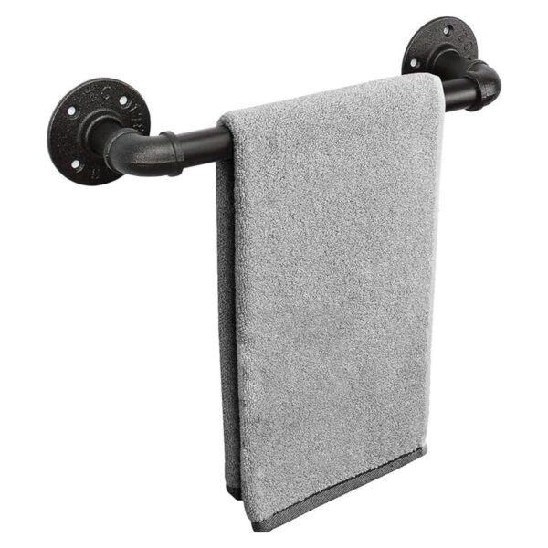 Livabber Toallero de tubo industrial decoración de hierro_1