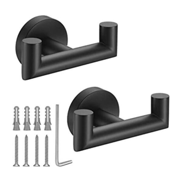 Ganchos de toalla para baño gancho de toalla negro mate