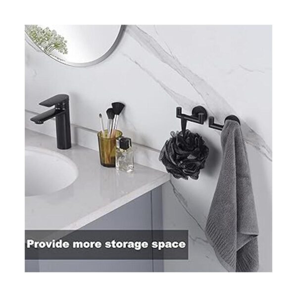 Ganchos de toalla para baño gancho de toalla negro mate