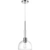 Globe Electric 60896 Colgante de 1 luz cromado pantalla_1