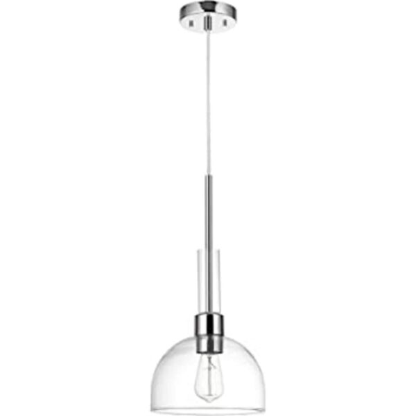 Globe Electric 60896 Colgante de 1 luz cromado pantalla_1