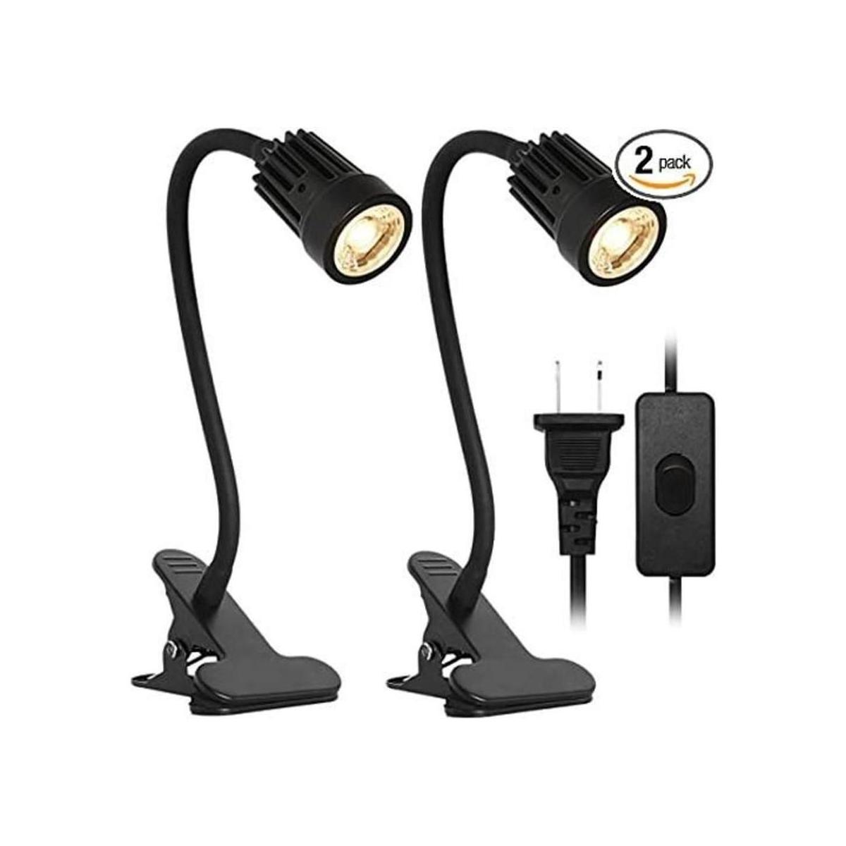 Lámpara de lectura con clip de clip LED lámpara de noche