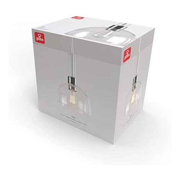 Globe Electric 60896 Colgante de 1 luz cromado pantalla_6