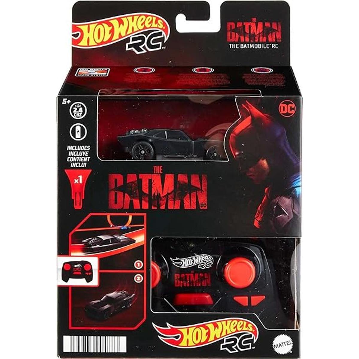 Hot Wheels RC a escala 164 el Batmóvil Batman vehículo