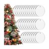 Cludoo Adornos acrílicos en blanco de 3.5 pulgadas 30
