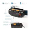 Linterna frontal LED de haz de 270 recargable con zoom_3