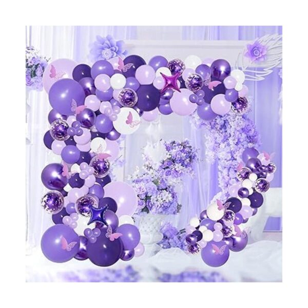 PERPAOL Kit de guirnalda de globos de color morado con_3