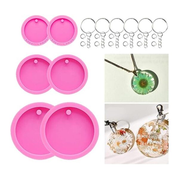Kit de 66 moldes de resina epoxi 6 moldes de silicona de
