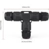GXILEE Conectores de cable impermeables IP68 de 3 vías a