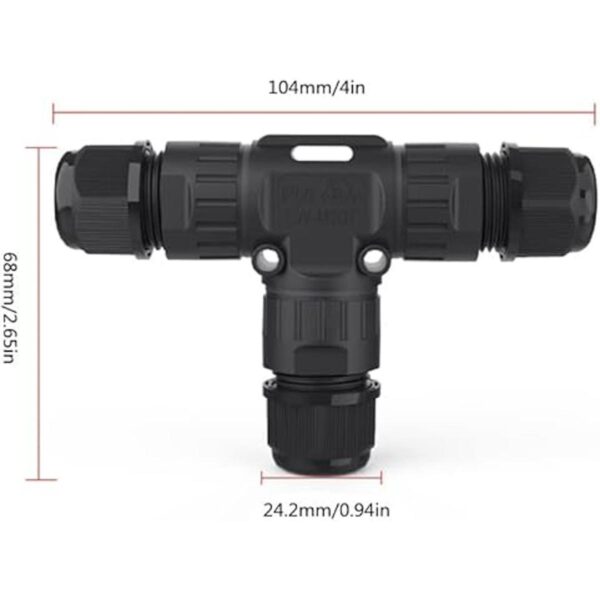 GXILEE Conectores de cable impermeables IP68 de 3 vías a