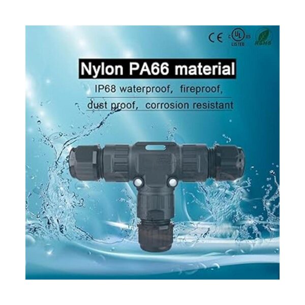GXILEE Conectores de cable impermeables IP68 de 3 vías a