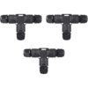 GXILEE Conectores de cable impermeables IP68 de 3 vías a
