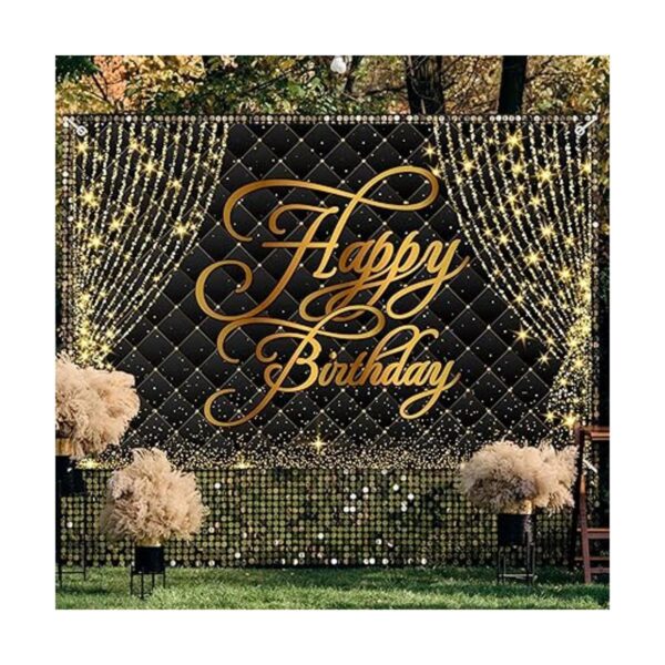 Decoración de fondo de pancarta de feliz cumpleaños
