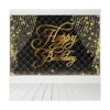 Decoración de fondo de pancarta de feliz cumpleaños