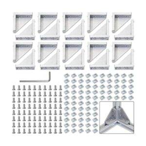 CheeMuii Kit de soporte de esquina 2040 20 soportes de