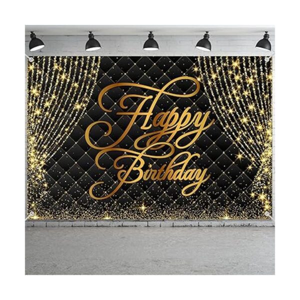 Decoración de fondo de pancarta de feliz cumpleaños