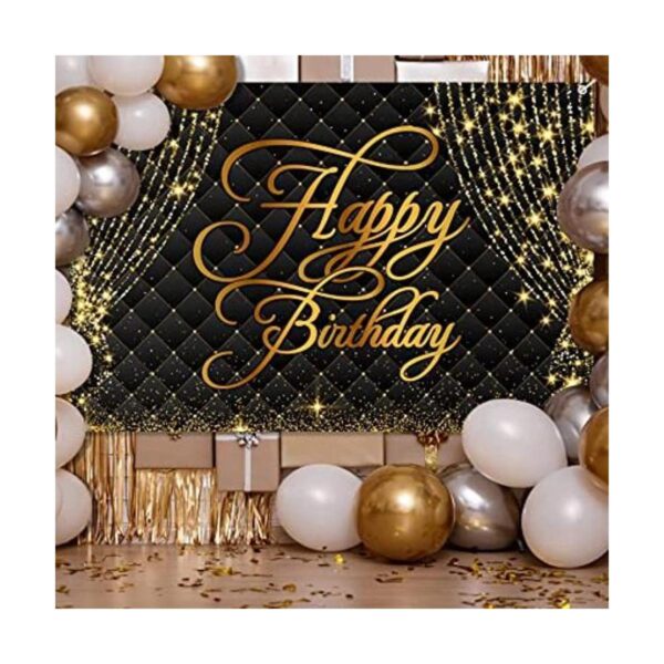 Decoración de fondo de pancarta de feliz cumpleaños