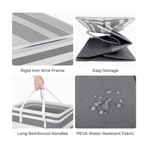 HomeHacks Paquete de 2 cestas grandes de lavandería 75 L_2