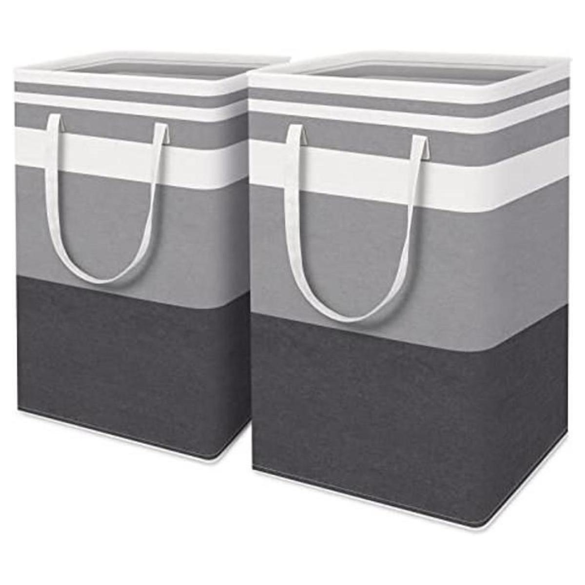 HomeHacks Paquete de 2 cestas grandes de lavandería 75 L