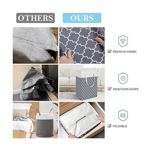 HomeHacks Cestas de lavandería cesta de lavandería con_4