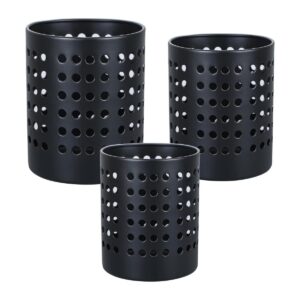 KSENDALO Juego de 3 soportes negros para fregadero de_1