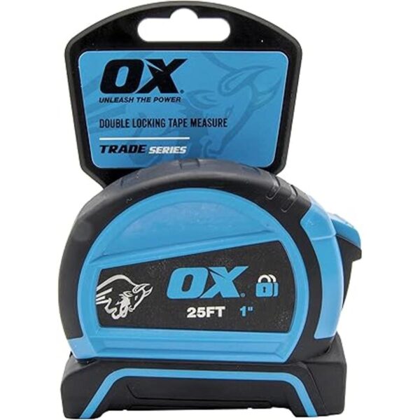 OX TOOLS Trade Cinta métrica de bloqueo automático de 25