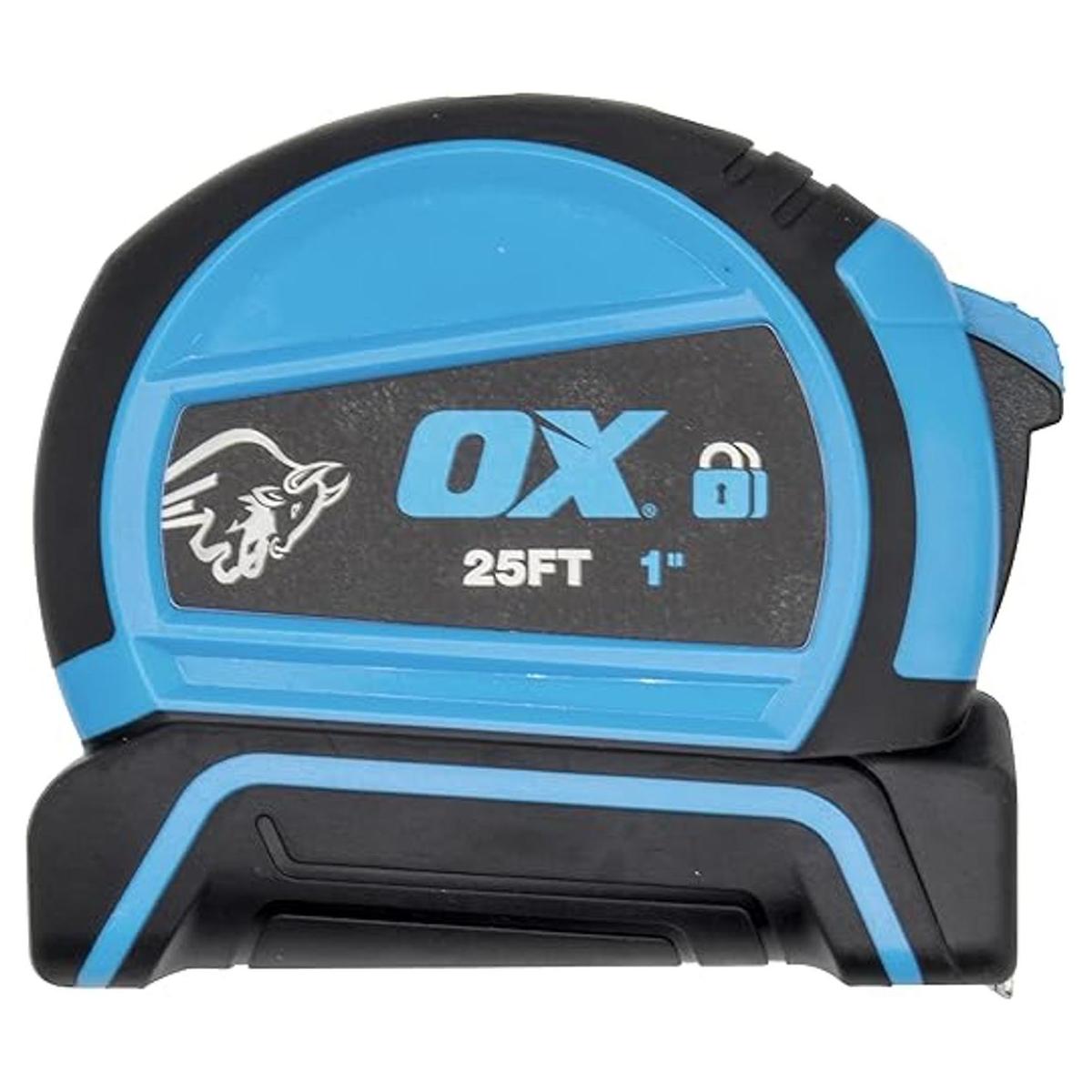 OX TOOLS Trade Cinta métrica de bloqueo automático de 25