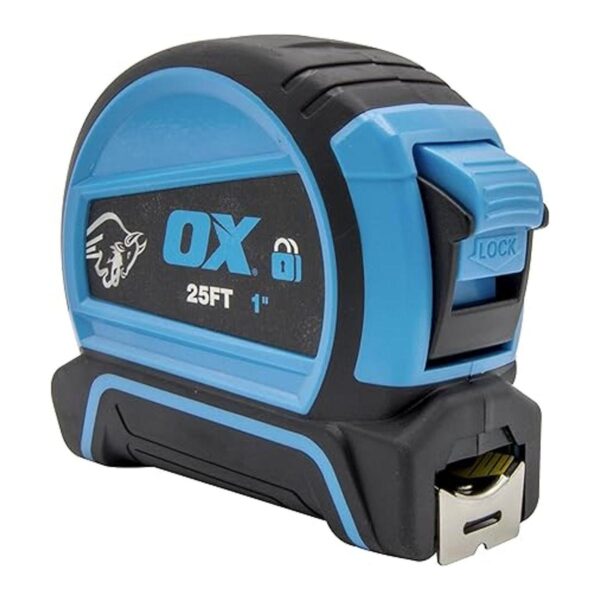 OX TOOLS Trade Cinta métrica de bloqueo automático de 25