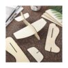 CertBuy Paquete de 20 aviones de madera natural avión de