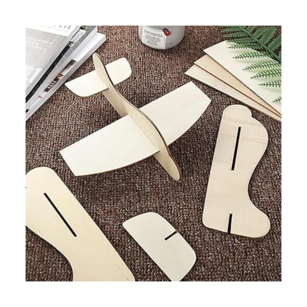 CertBuy Paquete de 20 aviones de madera natural avión de