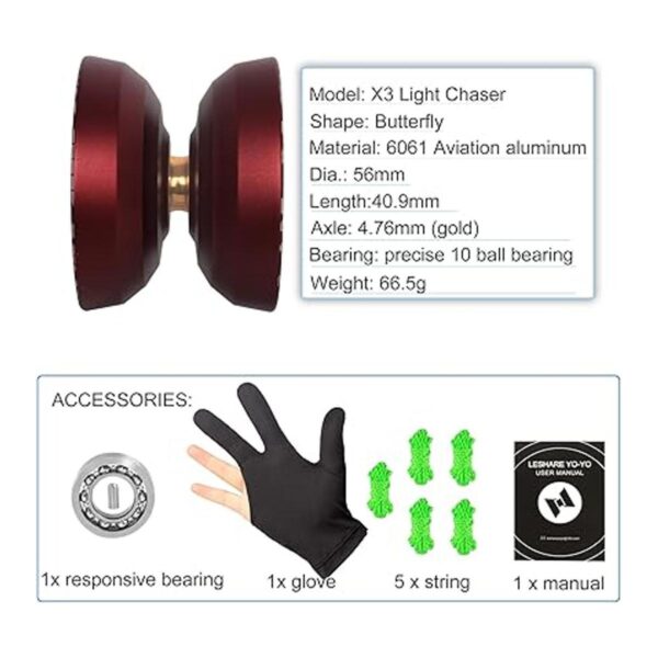 LESHARE Yoyo Professional sin respuesta rodamiento_5