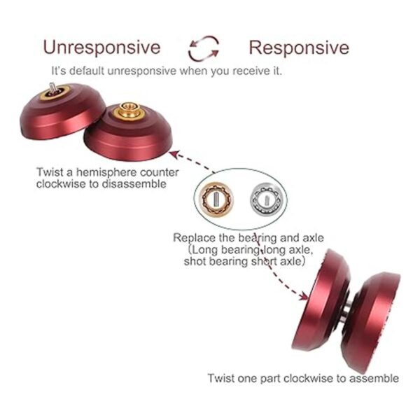 LESHARE Yoyo Professional sin respuesta rodamiento_3