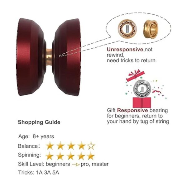 LESHARE Yoyo Professional sin respuesta rodamiento_2