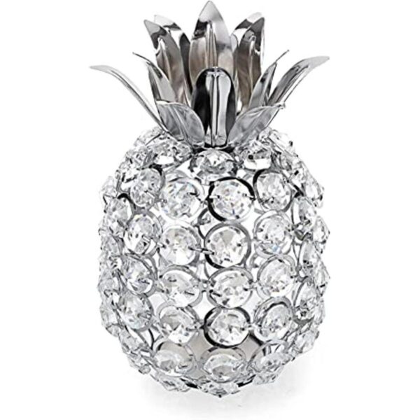 JUXYES Adornos de piña con cuentas de cristal brillantes