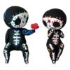 Estatua de pareja de calavera de azúcar figura de_4