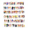 House Life 75 figuras pintadas a escala 187 personas_1