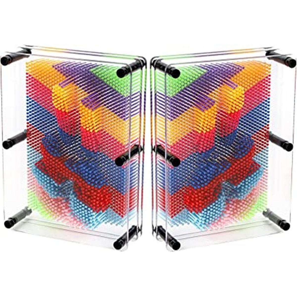 Hacaroa Paquete de 2 pines 3D Art Toy de 8 x 6 pulgadas