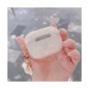 Funda de lujo para AirPods 3 con llavero de perlas con
