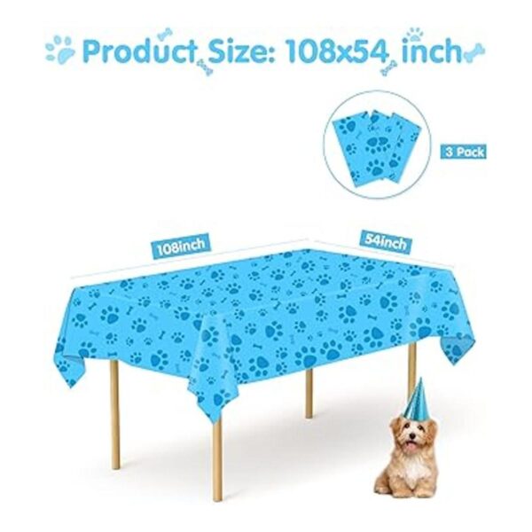 Mantel con estampado de patas paquete de 3 manteles de_2