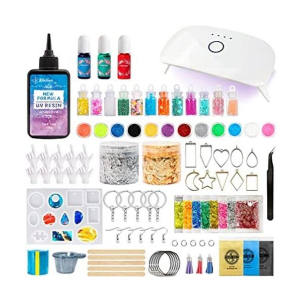 JDiction Nuevo kit de resina UV con luz resina dura súper